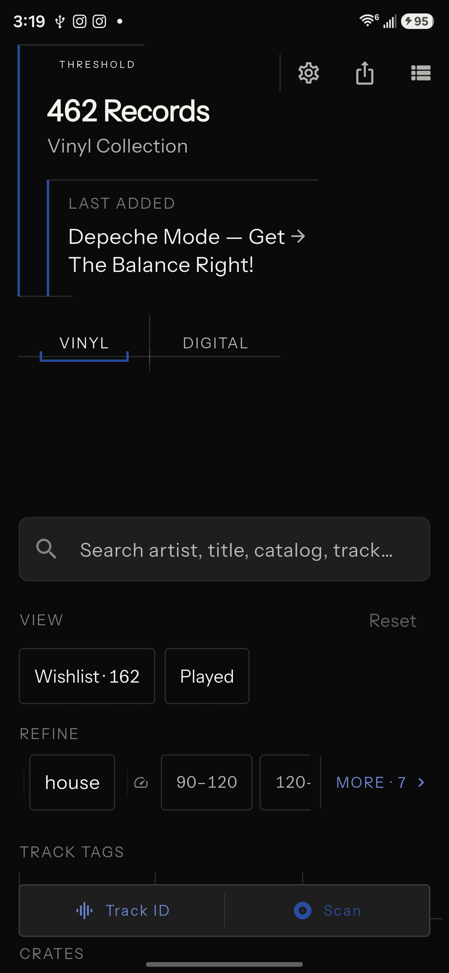 Threshold — Collection screen